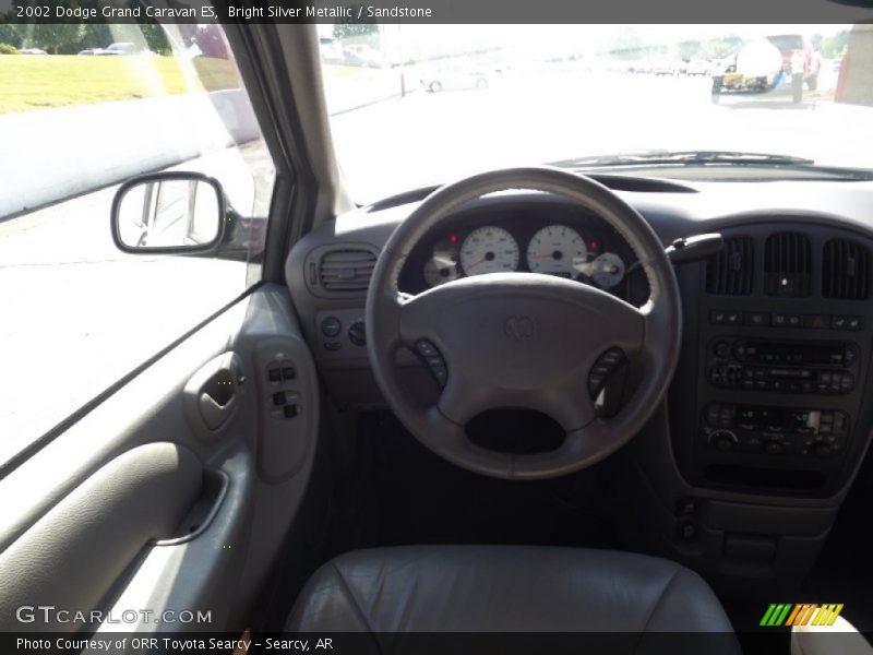 Bright Silver Metallic / Sandstone 2002 Dodge Grand Caravan ES