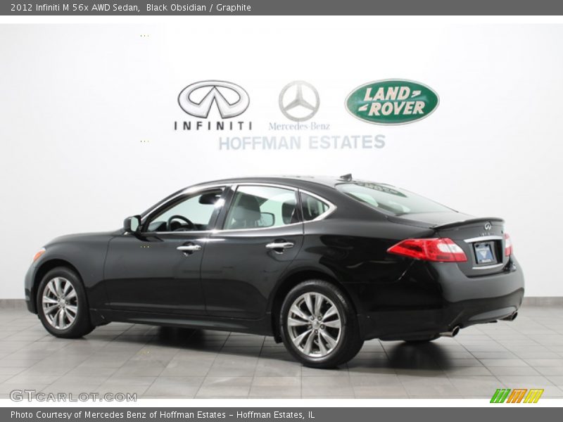 Black Obsidian / Graphite 2012 Infiniti M 56x AWD Sedan