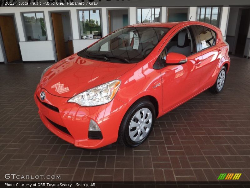 Front 3/4 View of 2012 Prius c Hybrid One