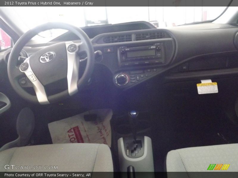 Habanero / Gray 2012 Toyota Prius c Hybrid One