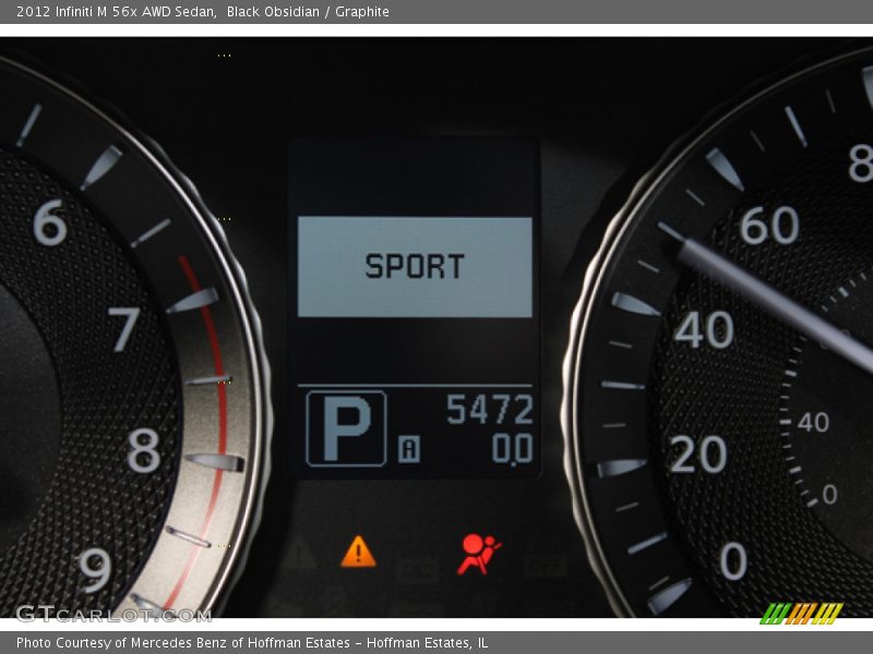 Black Obsidian / Graphite 2012 Infiniti M 56x AWD Sedan