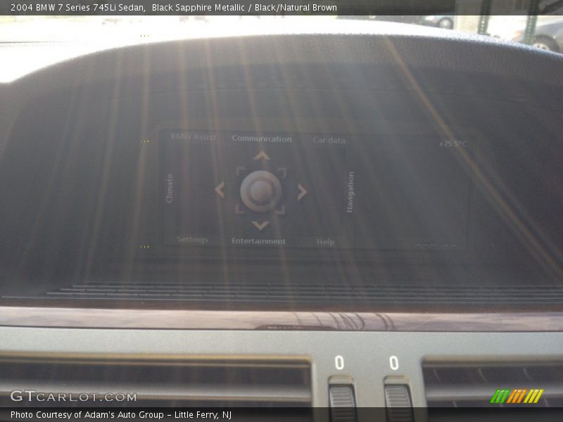 Black Sapphire Metallic / Black/Natural Brown 2004 BMW 7 Series 745Li Sedan