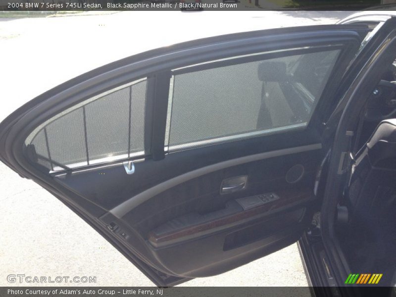 Black Sapphire Metallic / Black/Natural Brown 2004 BMW 7 Series 745Li Sedan