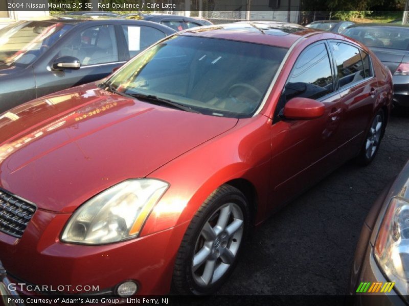 Red Opulence / Cafe Latte 2004 Nissan Maxima 3.5 SE