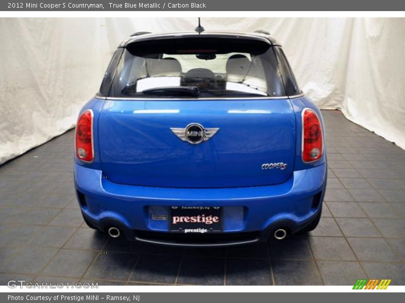 True Blue Metallic / Carbon Black 2012 Mini Cooper S Countryman