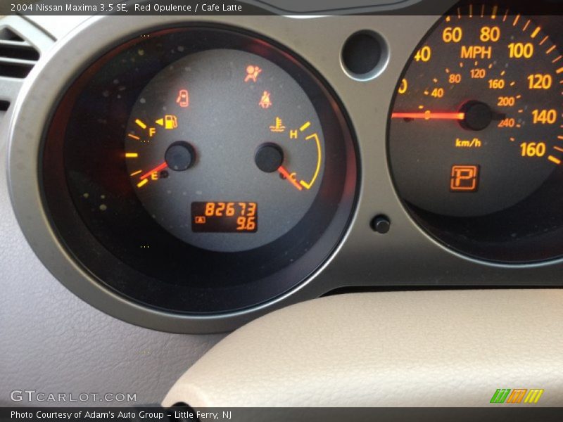 Red Opulence / Cafe Latte 2004 Nissan Maxima 3.5 SE