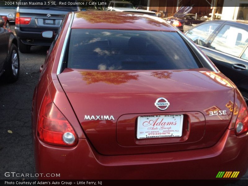 Red Opulence / Cafe Latte 2004 Nissan Maxima 3.5 SE
