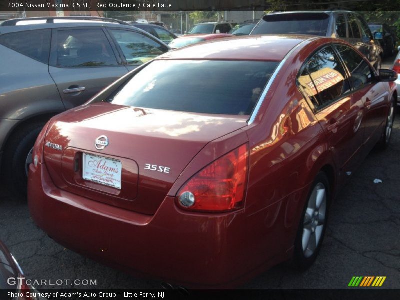 Red Opulence / Cafe Latte 2004 Nissan Maxima 3.5 SE