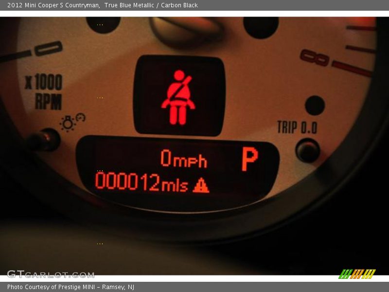 True Blue Metallic / Carbon Black 2012 Mini Cooper S Countryman