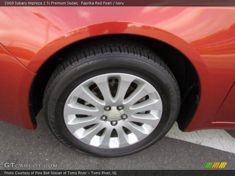 Paprika Red Pearl / Ivory 2009 Subaru Impreza 2.5i Premium Sedan