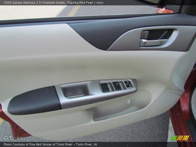 Paprika Red Pearl / Ivory 2009 Subaru Impreza 2.5i Premium Sedan