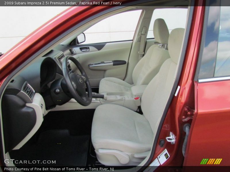 Paprika Red Pearl / Ivory 2009 Subaru Impreza 2.5i Premium Sedan