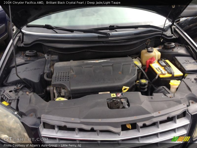 Brilliant Black Crystal Pearl / Deep Jade/Light Taupe 2004 Chrysler Pacifica AWD