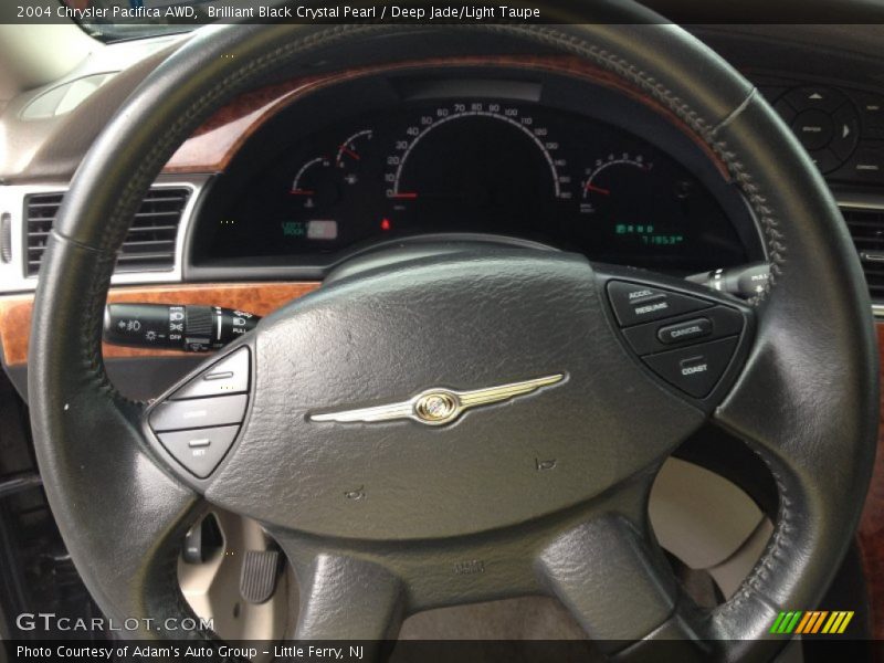 Brilliant Black Crystal Pearl / Deep Jade/Light Taupe 2004 Chrysler Pacifica AWD