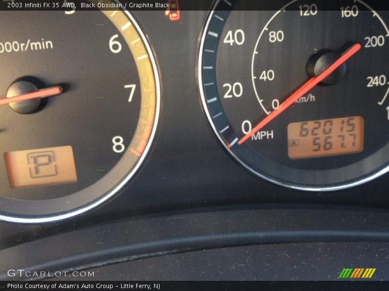 Black Obsidian / Graphite Black 2003 Infiniti FX 35 AWD