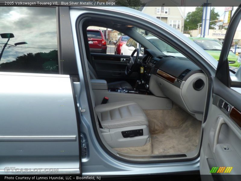 Blue Silver Metallic / Pure Beige 2005 Volkswagen Touareg V8