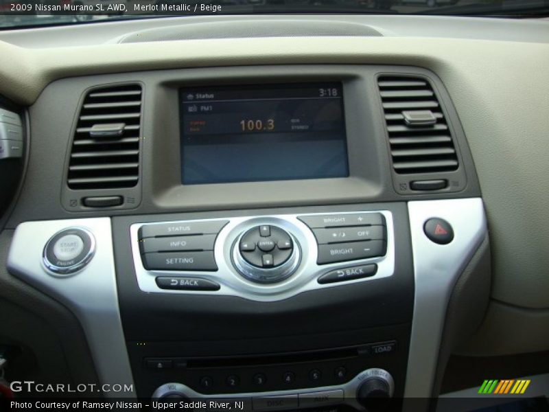 Merlot Metallic / Beige 2009 Nissan Murano SL AWD