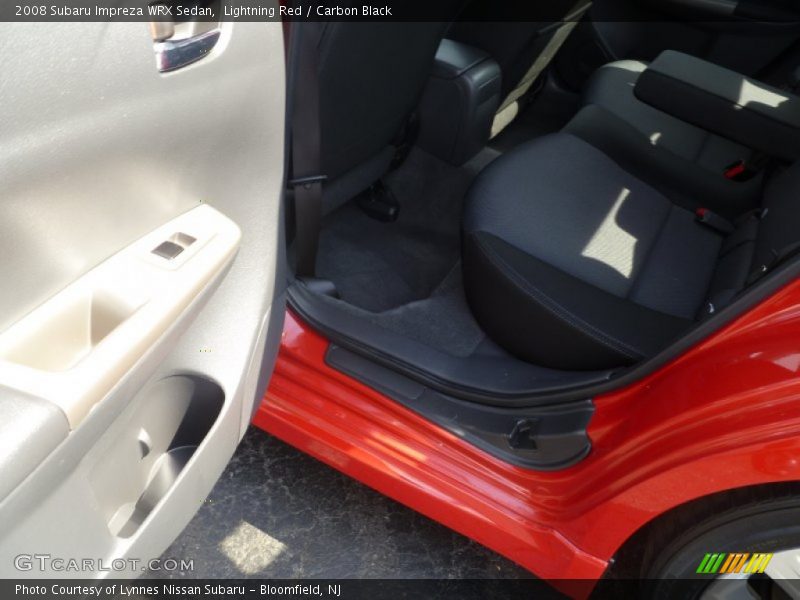 Lightning Red / Carbon Black 2008 Subaru Impreza WRX Sedan