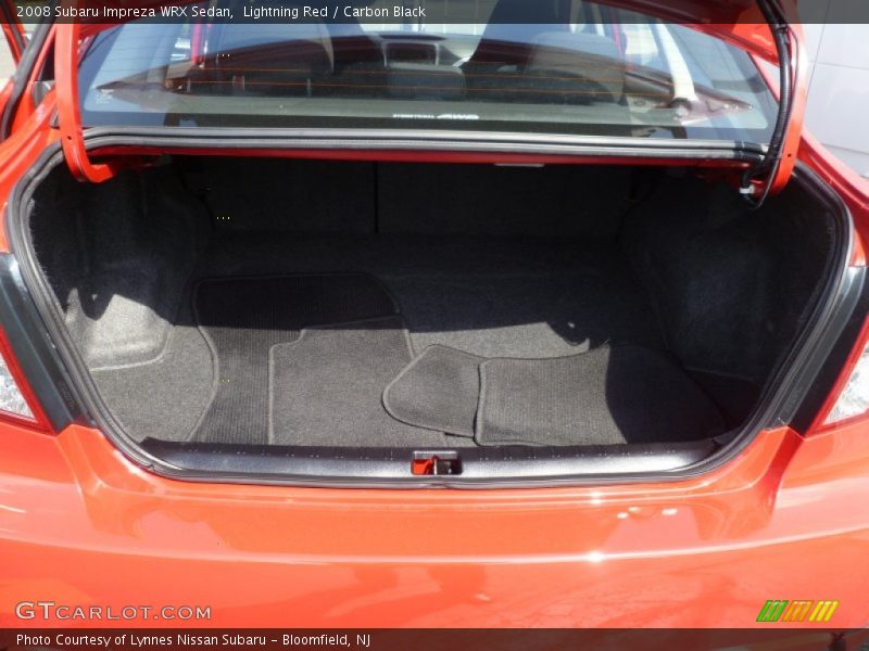 Lightning Red / Carbon Black 2008 Subaru Impreza WRX Sedan