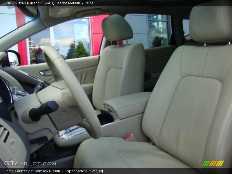 Merlot Metallic / Beige 2009 Nissan Murano SL AWD