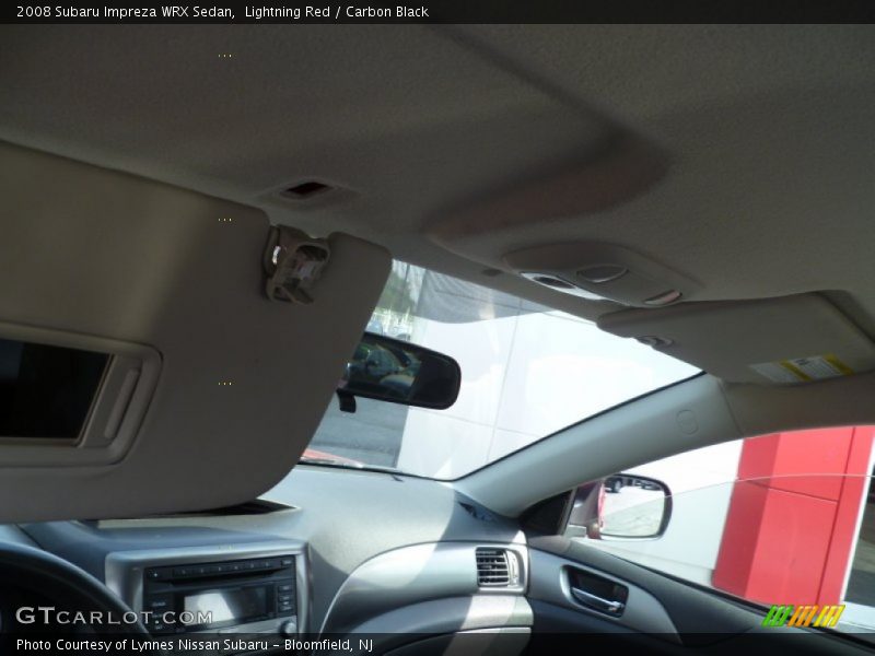 Lightning Red / Carbon Black 2008 Subaru Impreza WRX Sedan