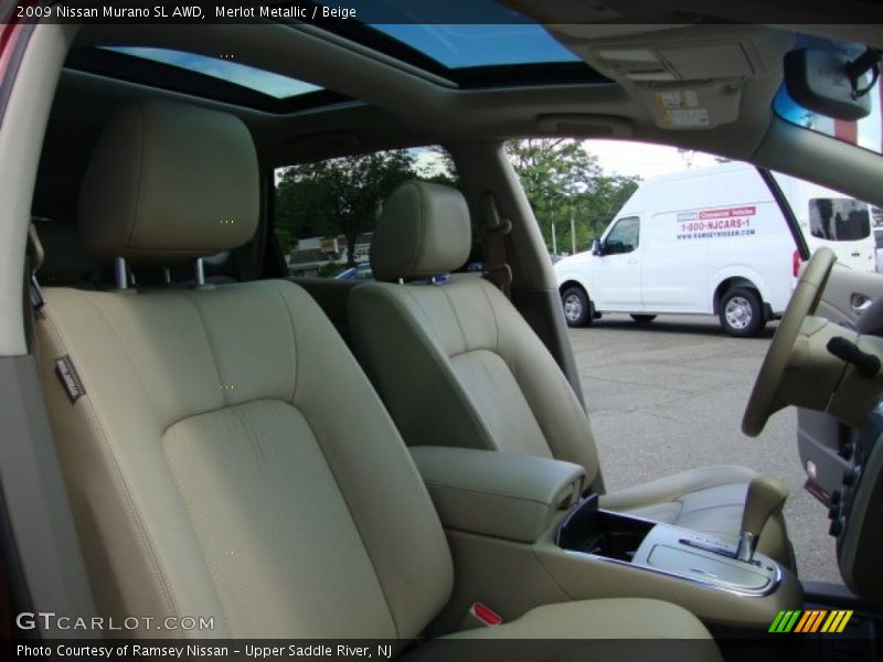 Merlot Metallic / Beige 2009 Nissan Murano SL AWD