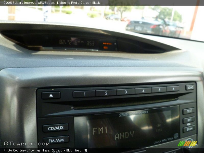 Lightning Red / Carbon Black 2008 Subaru Impreza WRX Sedan