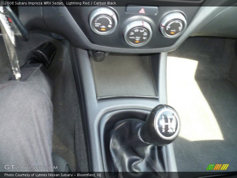 Lightning Red / Carbon Black 2008 Subaru Impreza WRX Sedan