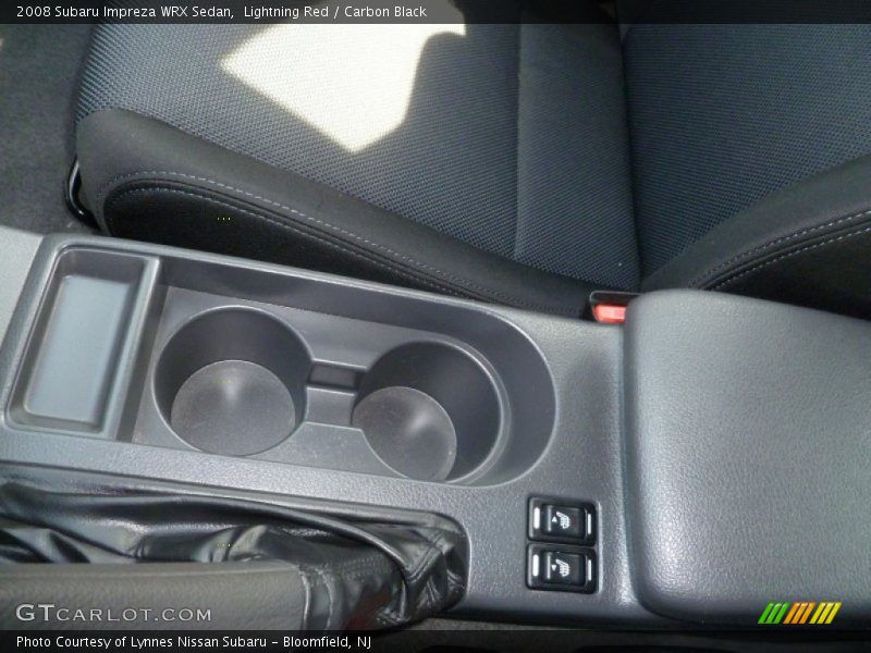 Lightning Red / Carbon Black 2008 Subaru Impreza WRX Sedan