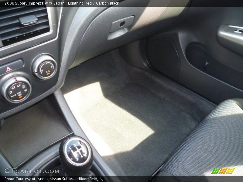 Lightning Red / Carbon Black 2008 Subaru Impreza WRX Sedan