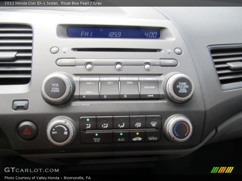 Controls of 2011 Civic EX-L Sedan