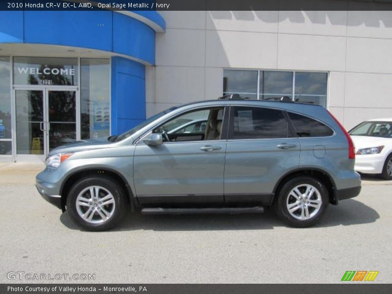 Opal Sage Metallic / Ivory 2010 Honda CR-V EX-L AWD