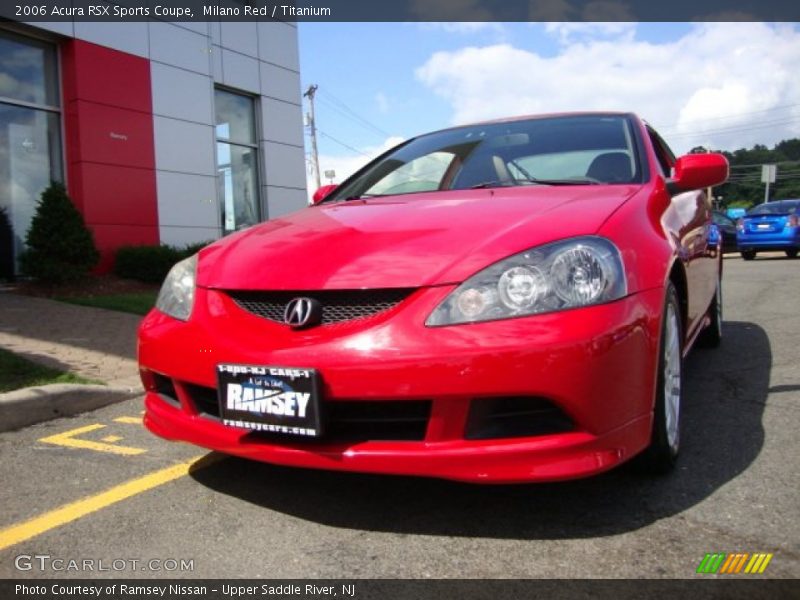 Milano Red / Titanium 2006 Acura RSX Sports Coupe
