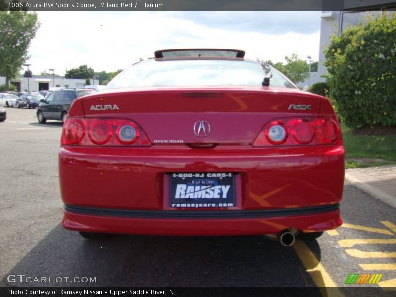 Milano Red / Titanium 2006 Acura RSX Sports Coupe