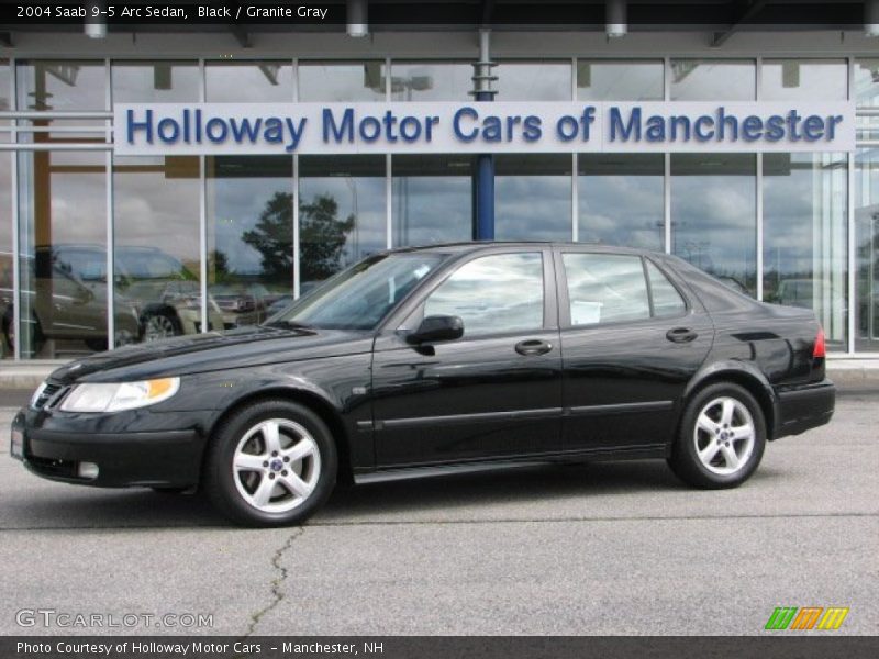 Black / Granite Gray 2004 Saab 9-5 Arc Sedan
