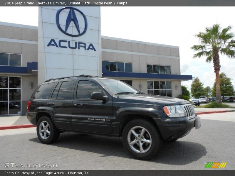 Brillant Black Crystal Pearl / Taupe 2004 Jeep Grand Cherokee Limited