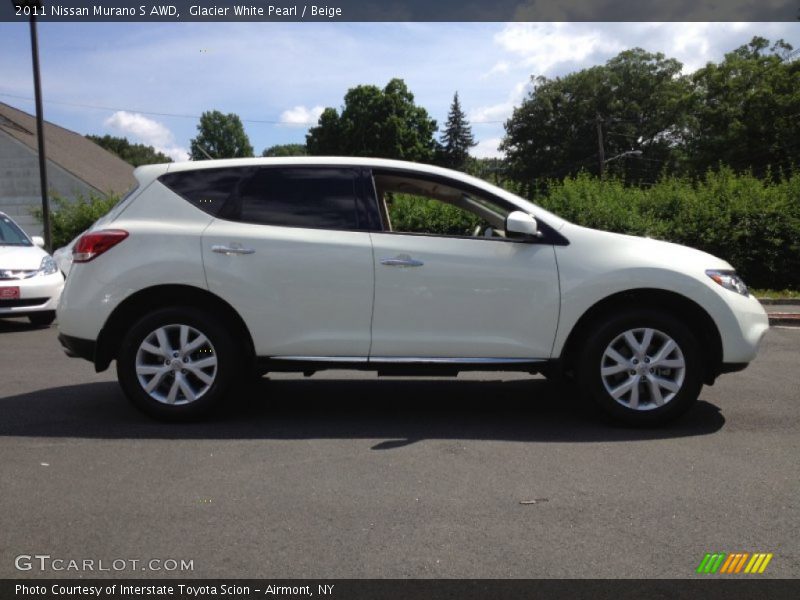 Glacier White Pearl / Beige 2011 Nissan Murano S AWD