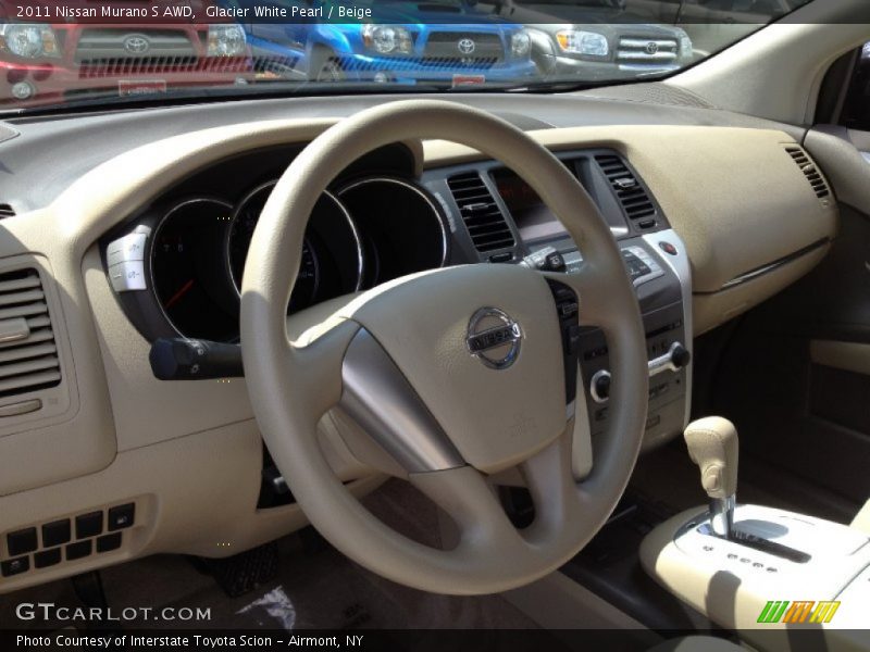 Glacier White Pearl / Beige 2011 Nissan Murano S AWD