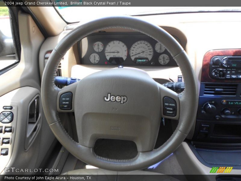 Brillant Black Crystal Pearl / Taupe 2004 Jeep Grand Cherokee Limited