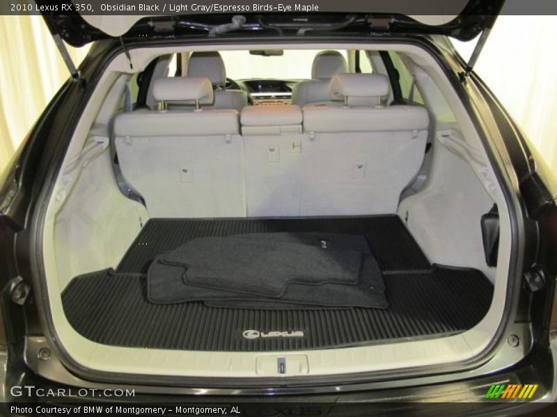Obsidian Black / Light Gray/Espresso Birds-Eye Maple 2010 Lexus RX 350