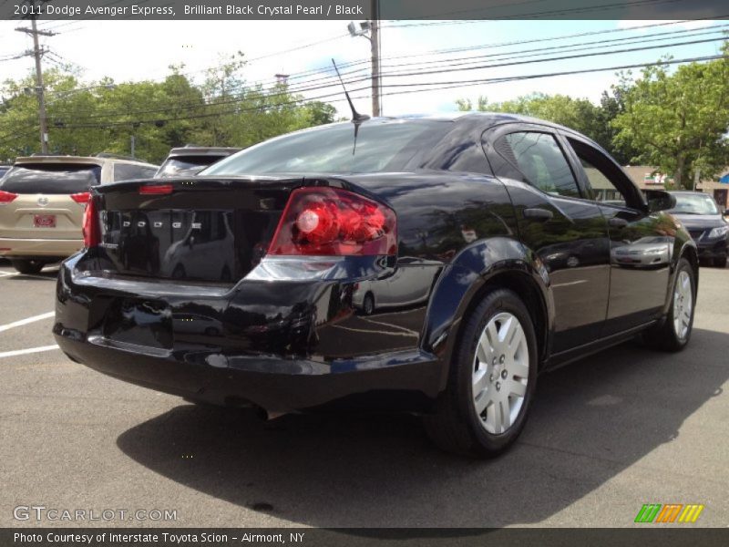 Brilliant Black Crystal Pearl / Black 2011 Dodge Avenger Express