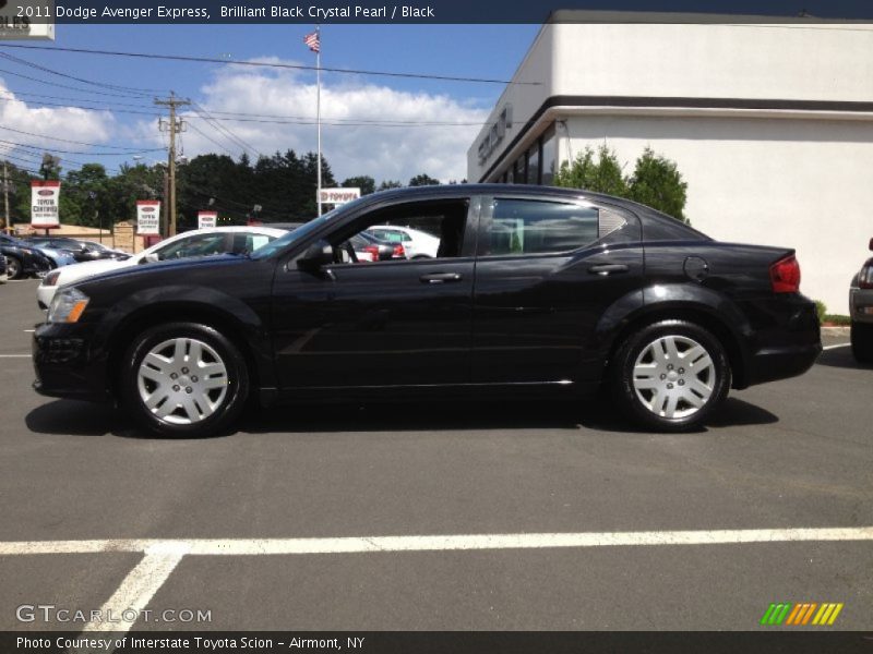 Brilliant Black Crystal Pearl / Black 2011 Dodge Avenger Express