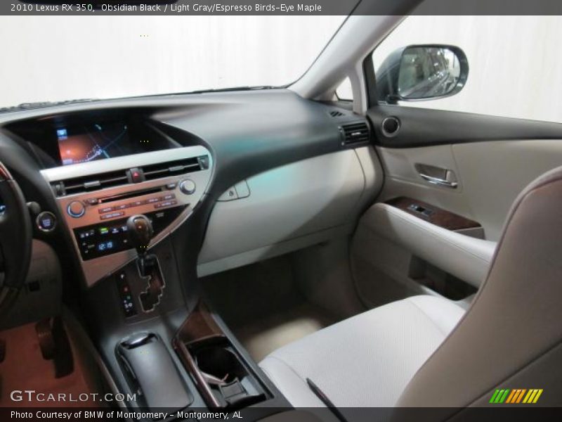 Obsidian Black / Light Gray/Espresso Birds-Eye Maple 2010 Lexus RX 350