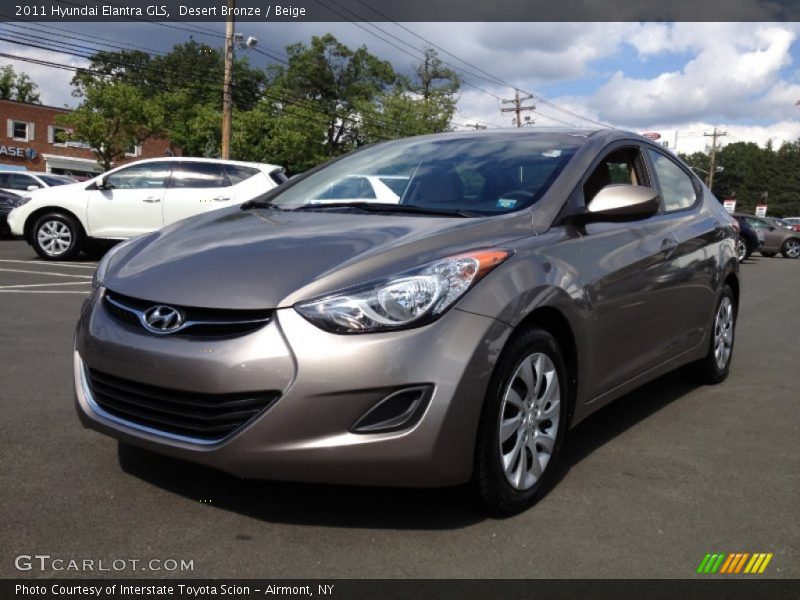 Desert Bronze / Beige 2011 Hyundai Elantra GLS