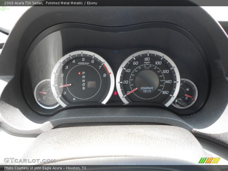 Polished Metal Metallic / Ebony 2009 Acura TSX Sedan