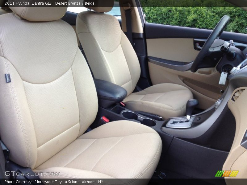 Desert Bronze / Beige 2011 Hyundai Elantra GLS