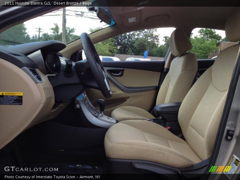 Desert Bronze / Beige 2011 Hyundai Elantra GLS