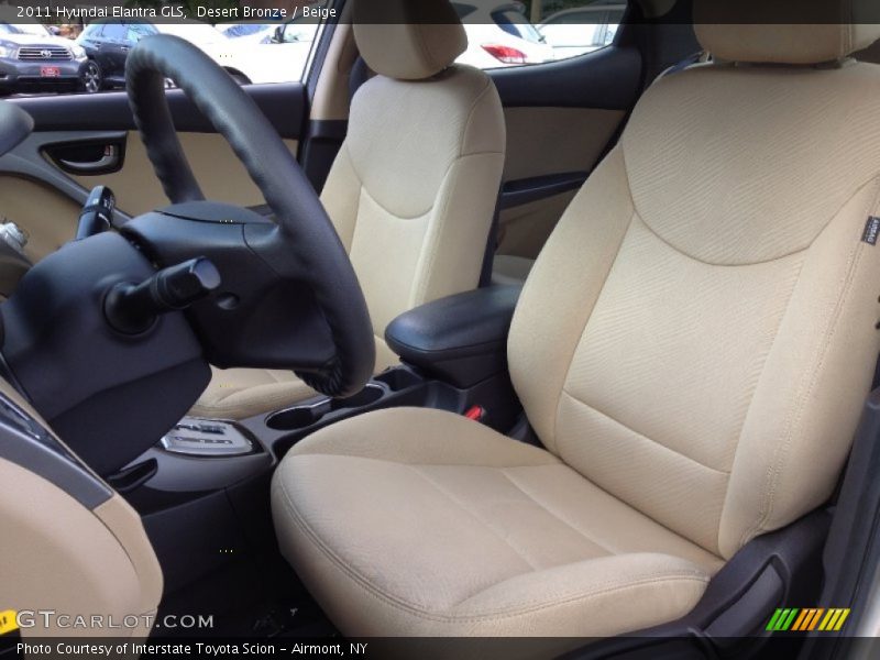Desert Bronze / Beige 2011 Hyundai Elantra GLS