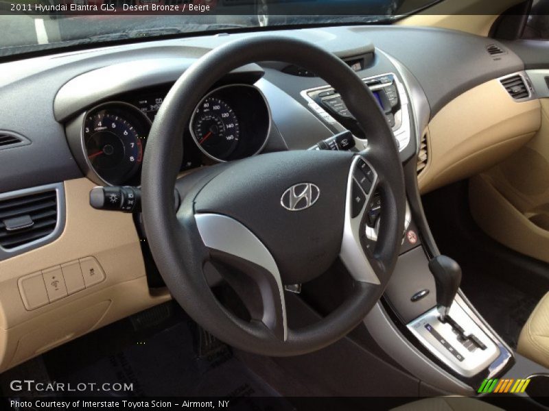 Desert Bronze / Beige 2011 Hyundai Elantra GLS
