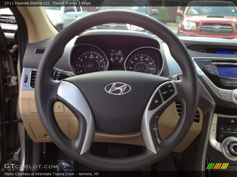Desert Bronze / Beige 2011 Hyundai Elantra GLS